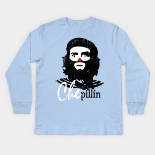 Che Pillin - Ceipillin - vintage design Kids Long Sleeve T-Shirt
